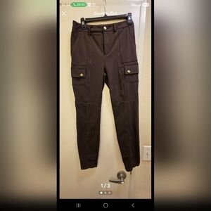 Halara DayStretch High Waisted Zipper Pockets Solid Skinny Cargo Pants In Olive